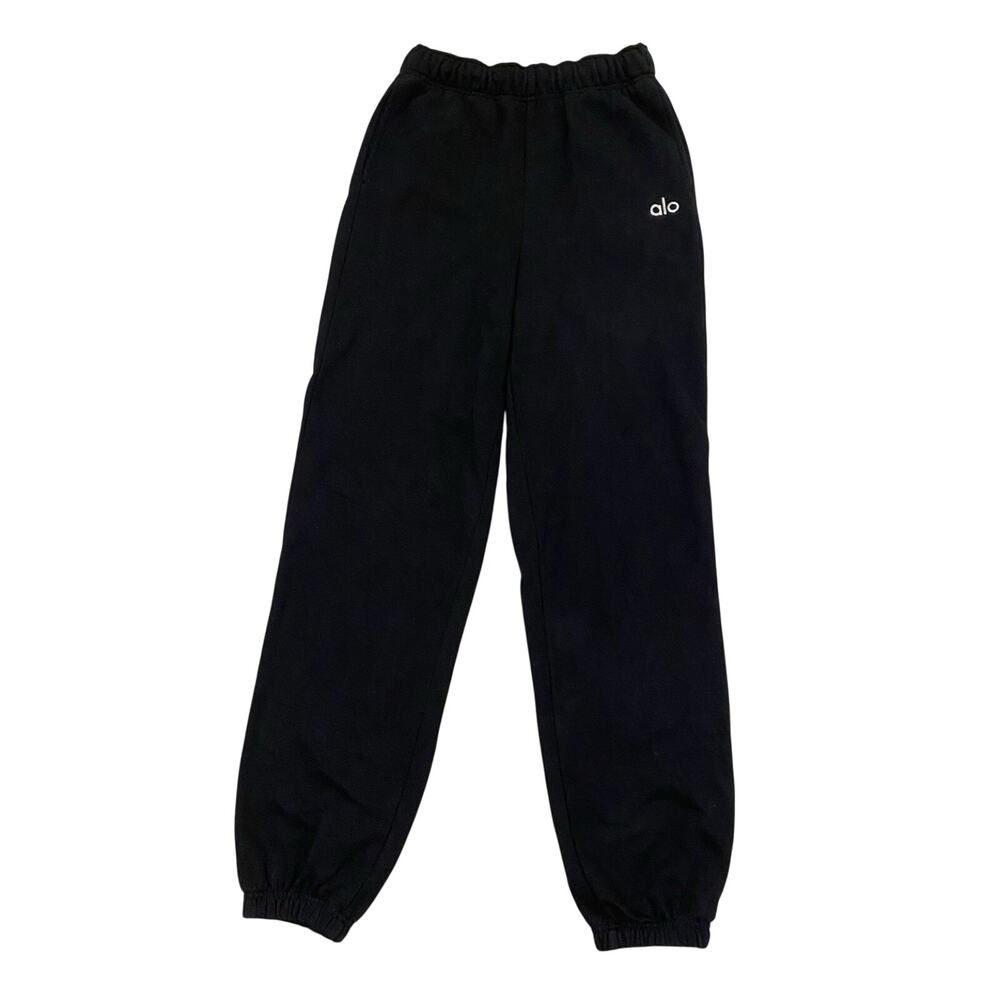 Alo Yoga Accolade Jogger Sweatpants XS Black Athleisure Lounge Streetwear - Picture 7 of 12